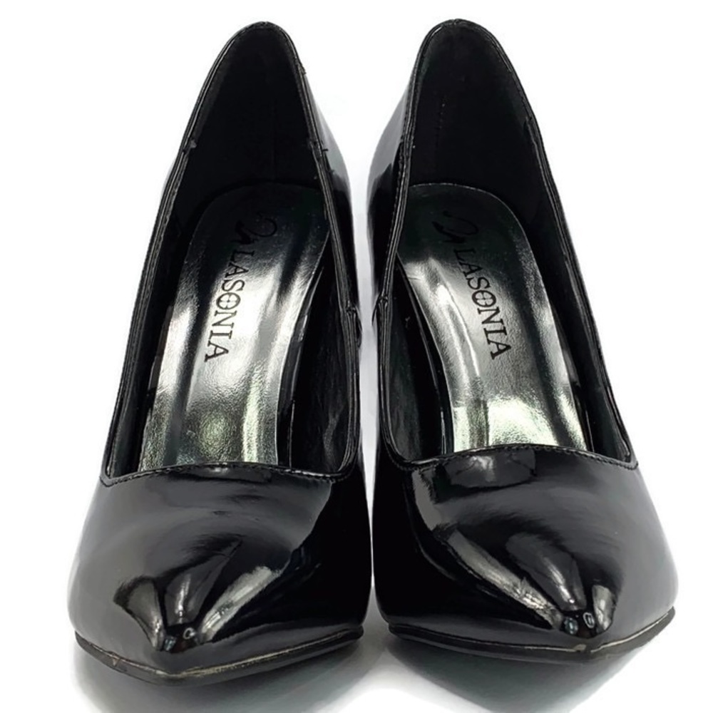Lasonia Black Patent Heels - Picture 6 of 8